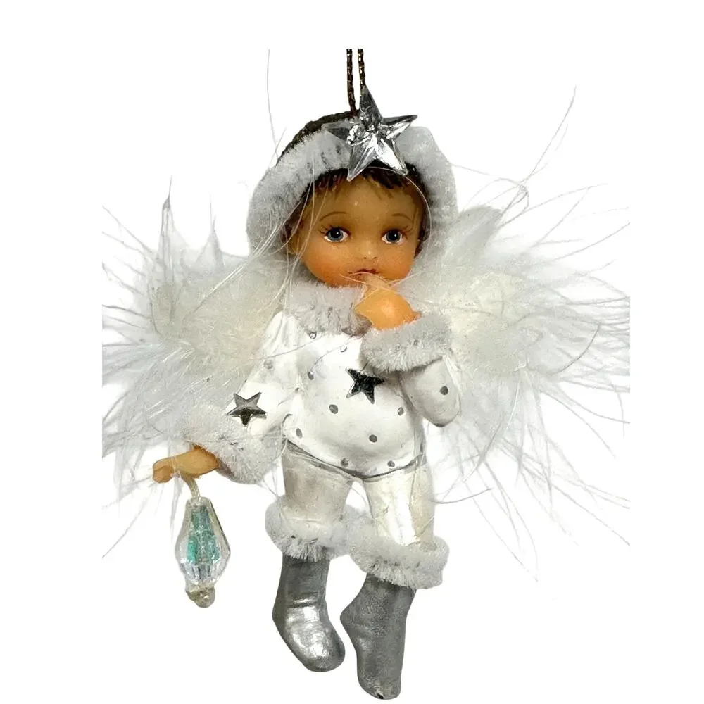 Ashton Drake Heirloom 'Blessing of' Vintage Snow Angel Ornaments-Set of 3 - Picture 2 of 9
